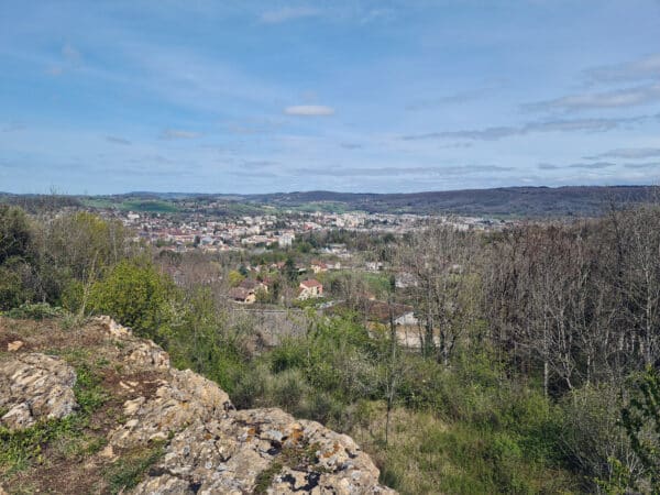 Tourisme Lons-le-Saunier Jura : vue sur Lons-le-Saunier depuis Mancy