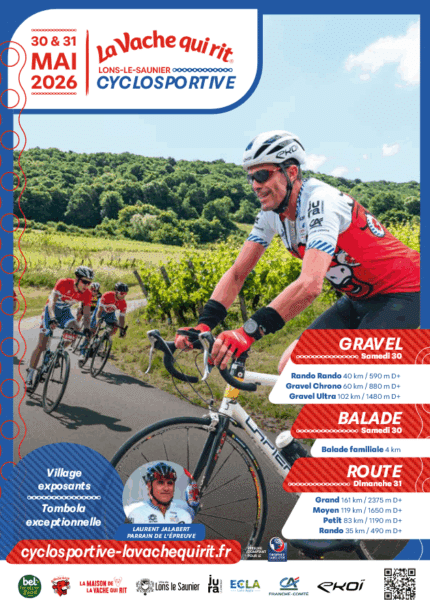 Cyclosportive La Vache qui rit à Lons-le-Saunier (Jura)