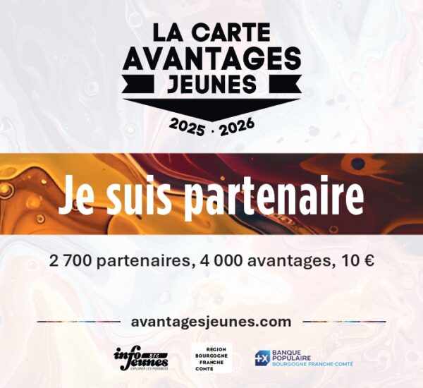 Carte Avantages Jeunes - Office de Tourisme Lons-le-Saunier partenaire