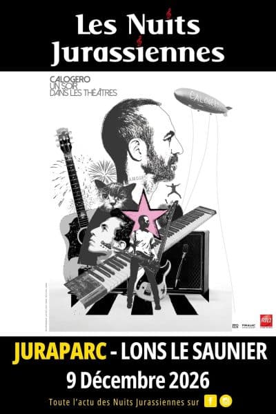 Concert Calogero à Lons-le-Saunier le 9 décembre 2026 - Nuits Jurassiennes