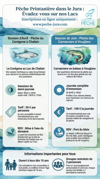 Fédération de Pêche du Jura - Animations printemps 2026